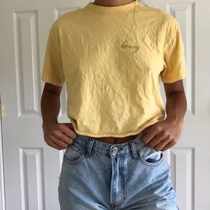 BRANDY MELVILLE yellow tshirt